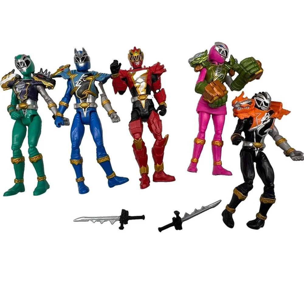Power Rangers Power Ranger Mixed Lot Action Figures w/ Weapons, 6-Pack